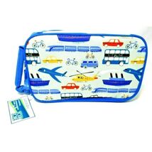Cars Plane Trains Bike Insulated Lunch Box Strap Clip Silver Blue 10 x 6... - €16,28 EUR