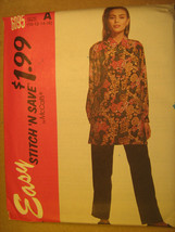 UNCUT Pattern 1992 EASY McCall SIZE Misses 10 12 14 16 PANTS Blouse 6095... - $3.99