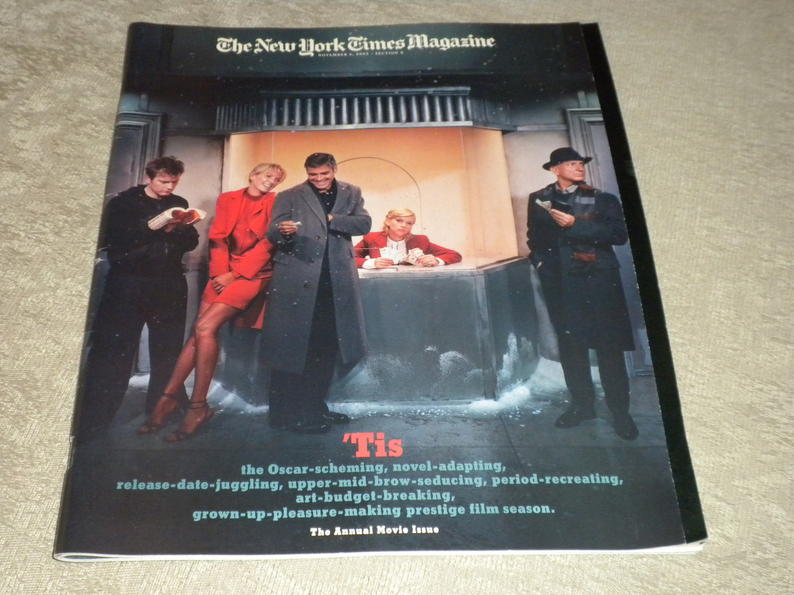 NY Times Magazine The Movie Issue; Blanchett; Clooney, Burton; Tarantino 2003 - $24.95