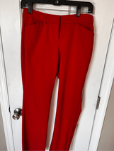 Express red dress pants size 2R editor straight leg - $34.65