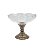 Vintage Marcus Jewelers Sterling Silver Weighted Glass Candy Dish Bowl - $88.15 CAD