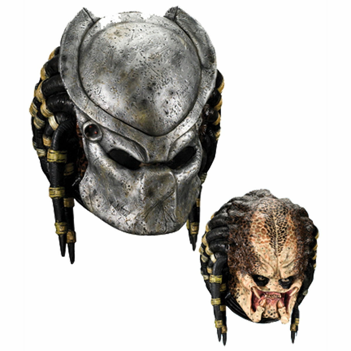 Rubies Alien Vs Predator Avp Predator Deluxe Adult Overhead Latex Mask 4149 - $73.48