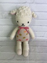 Cuddle + Kind Lucy the Lamb 13in Plush Knit Handmade Doll Stuffed Animal Toy - £29.87 GBP