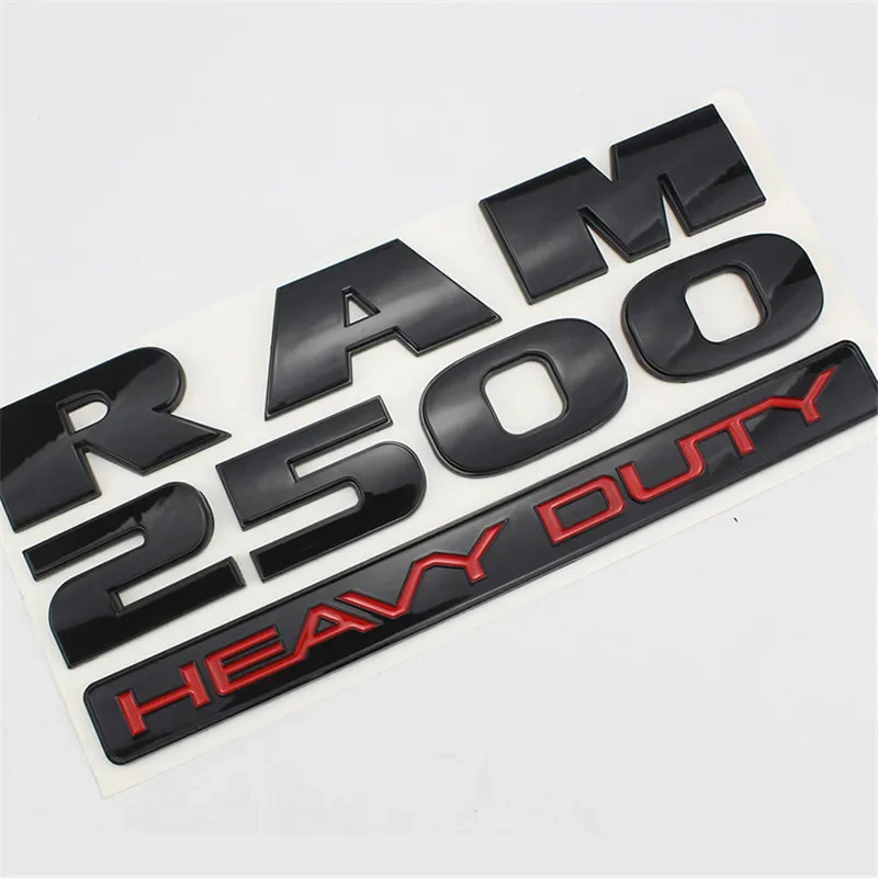 3D Car Styling Emblem Badge ABS Body Rear Trunk Sticker For Dodge RAM 1500 2500  - £31.67 GBP