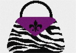 pepita Zebra Purple Pocketbook Needlepoint Canvas - £39.96 GBP+