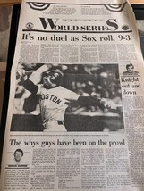 Red Sox New York Mets Boston Globe October 20 1986 World Series MLB - £13.82 GBP