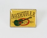 Nashville Tennessee Guitar Pin Music City Acoustic Guitar Country Enamel - $9.79