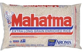 Mahatma 5 Lb Extra Long Grain Enriched Rice (Pack Of 2 Bags) - £38.75 GBP