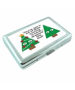 Christmas Pun Em2 Hip Silver Cigarette Case Id Holder Metal Wallet 4&quot; X ... - $10.79 CAD