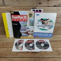 Physical 2 CD-ROM software Floorplan 3D Deluxe 1997 Version 3 for Windows - £19.35 GBP