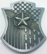 NOS Aquarius Belt Buckles Asstd America Shield Bombs Star Large Belt Buckle - £8.56 GBP