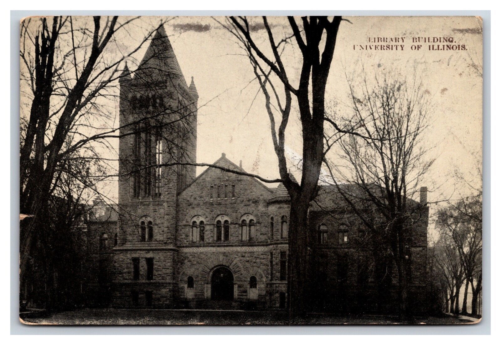 Library Building University Of Illinois Urbana Il Db Postcard P25 Library Building University Of Illinois Urbana Il Db Postcard P25