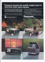 1984 Panasonic Print Ad Portable TV Electronics 8.5&quot; x 11&quot; - £15.11 GBP