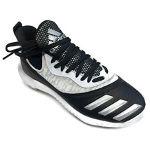 Adidas Icon V Bounce Iced Baseball Metal Cleats Mens Size 6.5 EE4131 Black White - £31.03 GBP
