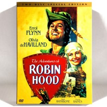 The Adventures of Robin Hood (2-DVD, 1938, Full Screen, Special Ed)  Errol Flynn - £7.57 GBP