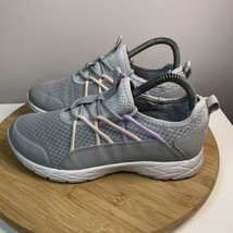 Vionic Zeliya Women&#39;s Size 7 Running Shoes Orthotic Grey Purple Sneakers - £23.64 GBP