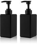 15 oz Hand Soap Dispenser, Plastic Pump Bottles 2.6"L x 2.6"W x 7.4"H (2 Pack) - $306.92 MXN