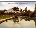 Lincoln Park Conservatory and Lagoon Chicago IL Illinois UNP DB Postcard... - $3.51