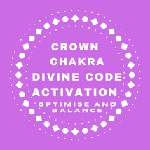 Crown Chakra Balancing Activation Divine Code Transmission Channelling Blue Flam - £5.50 GBP