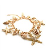BEACHCOMBER CHARM BRACELET Summer Beach Shore Real Shell Faux Pearl Star... - $185.06 MXN BEACHCOMBER CHARM BRACELET Summer Beach Shore Real Shell Faux Pearl Star... - $185.06 MXN