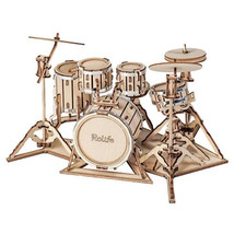 Classical 3D Instrument Wooden Puzzle - Drum Kit - £31.15 GBP