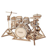 Classical 3D Instrument Wooden Puzzle - Drum Kit - £31.34 GBP