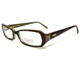 Coach Eyeglasses Frames Kitty 2016 Tortoise Brown Green Rectangular 50-16-135 - £44.04 GBP