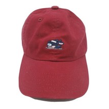 Vineyard Vines Ski Whale Hat Baseball Cap Adjustable Red Kids - £16.36 GBP