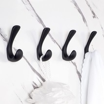 4 Pack Towel Hooks For Bathrooms Wall Mounted, Matte Black Bathroom Hook... - €28,64 EUR