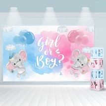 Baby Gender Reveal Backdrop Gender Reveal Decorations Set NEW - £32.11 GBP