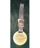 Vintage Cummins Pocket Watch Fob Buckle Leather  - $18.69