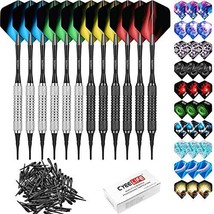 CyeeLife 16 Grams Soft tip Darts with 42 Flights and 100 Plastic Points - £38.93 GBP