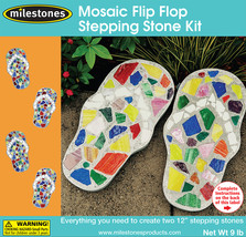 Mosiac Stepping Stone Kit-Flip-Flop - £25.07 GBP