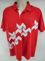 Lacoste Sport Novak Djokovic Polo Shirt Large Red - $49.45