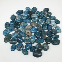 1pc, 5-15g,0.7&quot;x-1.4&quot; Blue Apatite Tumbled Small Gemstone Polished Reiki, B1808 - £1.87 GBP