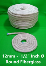 12mm - 1/2″ Inch Ø Round Fiberglass Wick Fibreglass FREE Worldwide Shipping - £21.78 GBP