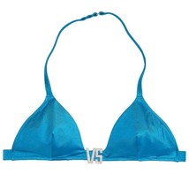 Victoria&#39;s Secret Swim VS Shine Hardware Halter Bikini Top Size XS NWT - £31.46 GBP