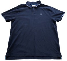 Under Armour Men&#39;s Polo Shirt Size XL Blue Short Sleeve - $11.44