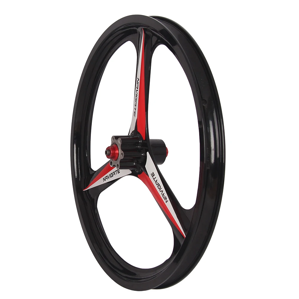 20inch Magnesium Alloy 3 Spokes Cette Wheelset Disc ke Rims 20 Inch Wheels Mount - £126.57 GBP