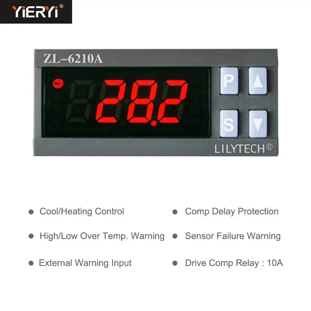 Yieryi ZL-6210A  Digital Temperature Controller, Thermostat, Economical Cold Sto - £219.50 GBP