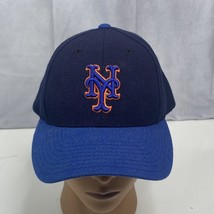 New York Mets Hat Cap StrapBack NY Baseball MLB Black Puma Logo Athletic Sports - £14.54 GBP