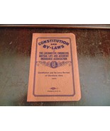 CONSTITUTION &amp; BY-LAWS OF THE LOCOMOTIVE ENGINEERS MUTUAL LIFE &amp; ACCIDEN... - $8.06