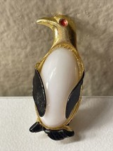 Penguin Pin Brooch Hong Kong 1960s Vintage Original - $4.95