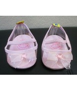 Build A Bear Workshop Pink &amp; Clear Heels Dress Shoes With Bow - £6.57 GBP