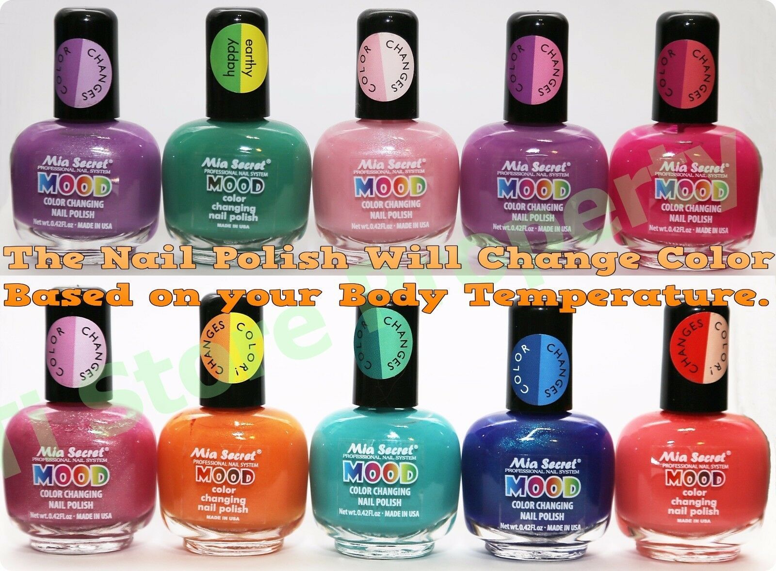 Mia Secret Temperature Changing Color Soak Off Lacquer  Nail Polish Mood