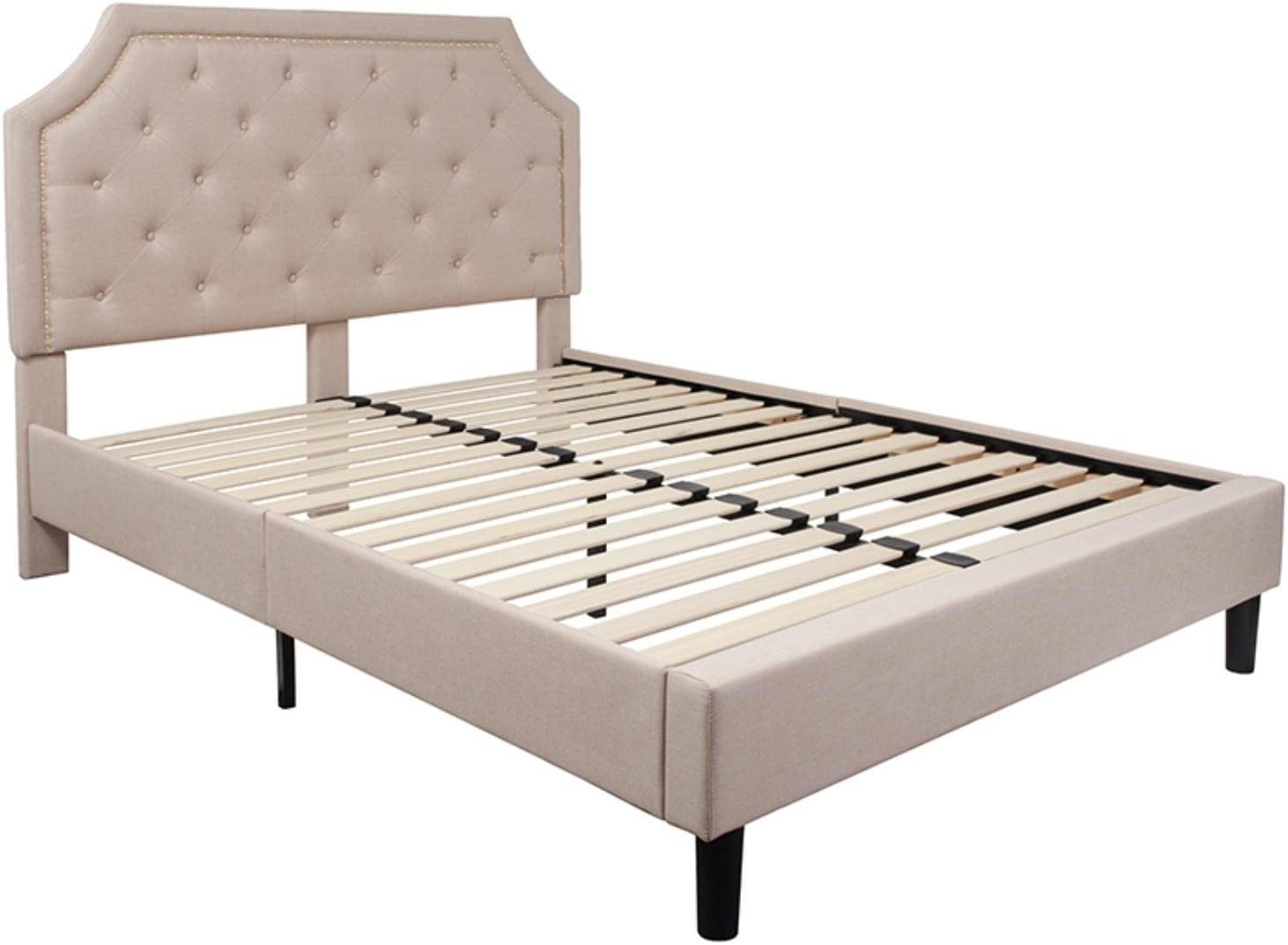 Primary image for Flash Furniture Brighton Queen Size Tufted Upholstered Platform Bed In Beige