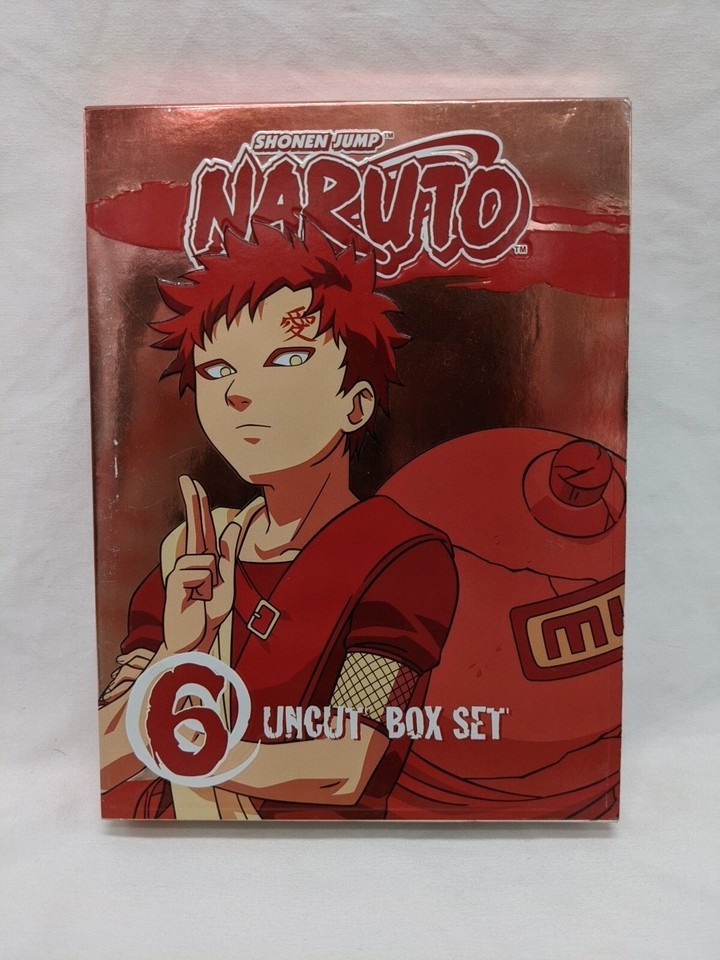 Shonen Jump Naruto Uncut Box Set Volume 6 DVDs With Book - $19.80