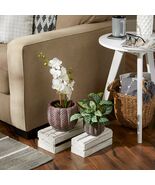 DECO LEAF CEMENT FLOWER POT SET /2 - $32.00