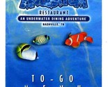 Aquarium Restaurant Menu Opry Mills Nashville Tennessee Underwater Dining  - $11.88