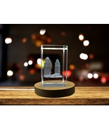 LED Base included | King and Queen Buildings 3D Engraved Crystal Gift - ... - €22,43 EUR+